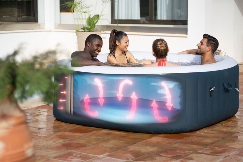 Ryny Ibiza AirJet EnergySense hot tub outdoor setup