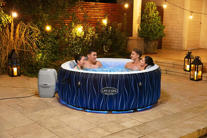 lay-Z-Spa Hollywood AirJet inflatable hot tub with LED lights