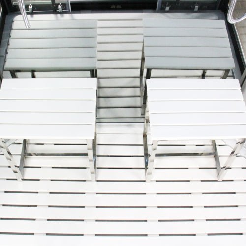 Insignia Platinum Chrome Framed Rectangular Twin Steam Shower Cabin 1400 x 900