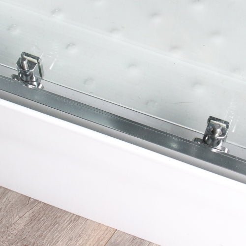 Insignia Platinum Chrome Framed Rectangular Twin Steam Shower Cabin 1400 x 900