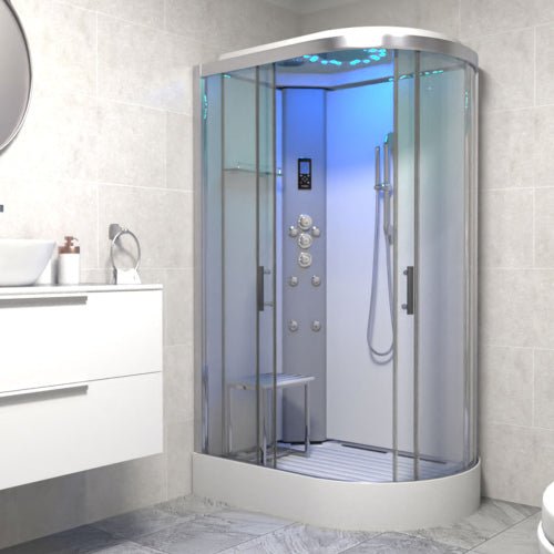 Insignia Platinum Shower Cabin 1200x800mm - Chrome Frame/Left Hand