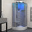 Insignia Platinum Steam Shower 1000x1000mm - Chrome Frame
