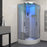 Insignia Platinum Steam Shower 1000x1000mm - Chrome Frame