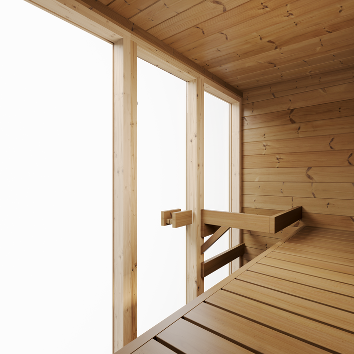 SaunaSupply Ella II Cube Thermowood Sauna - 3-4 person