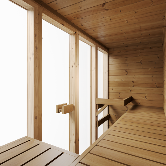 SaunaSupply Ella III Cube Thermowood Sauna - 4 person