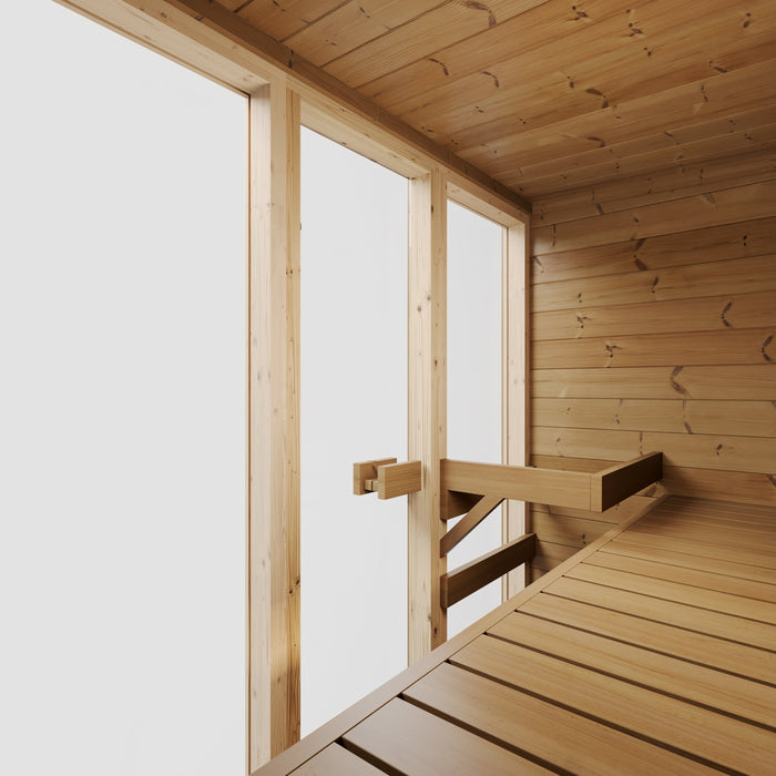 SaunaSupply Ella II Cube Thermowood Sauna - 3-4 person