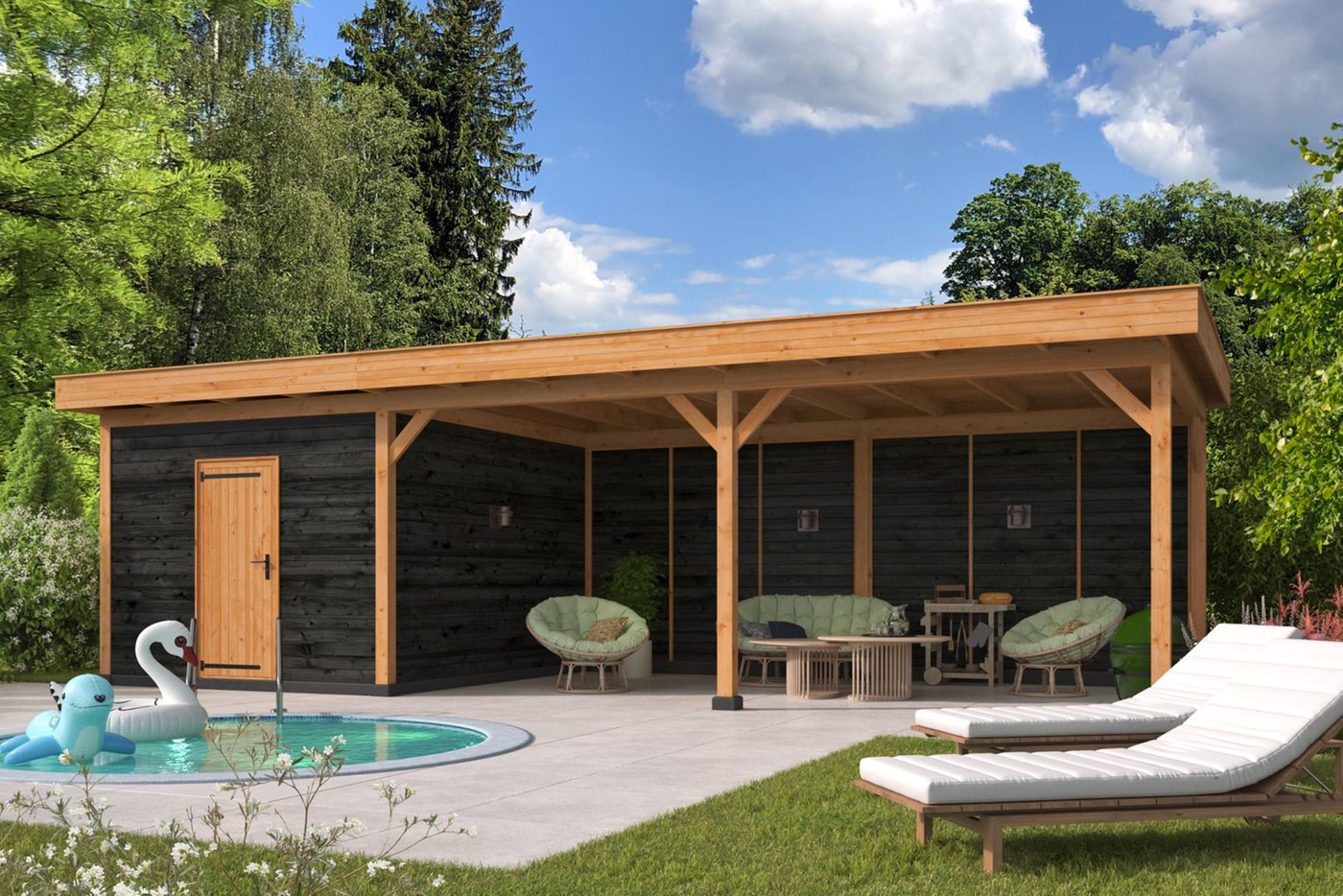 Iris Douglas Gazebo side room and lockable door