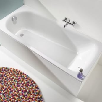 Kaldewei Eurowa Single Ended Rectangular Steel Enamel Bath