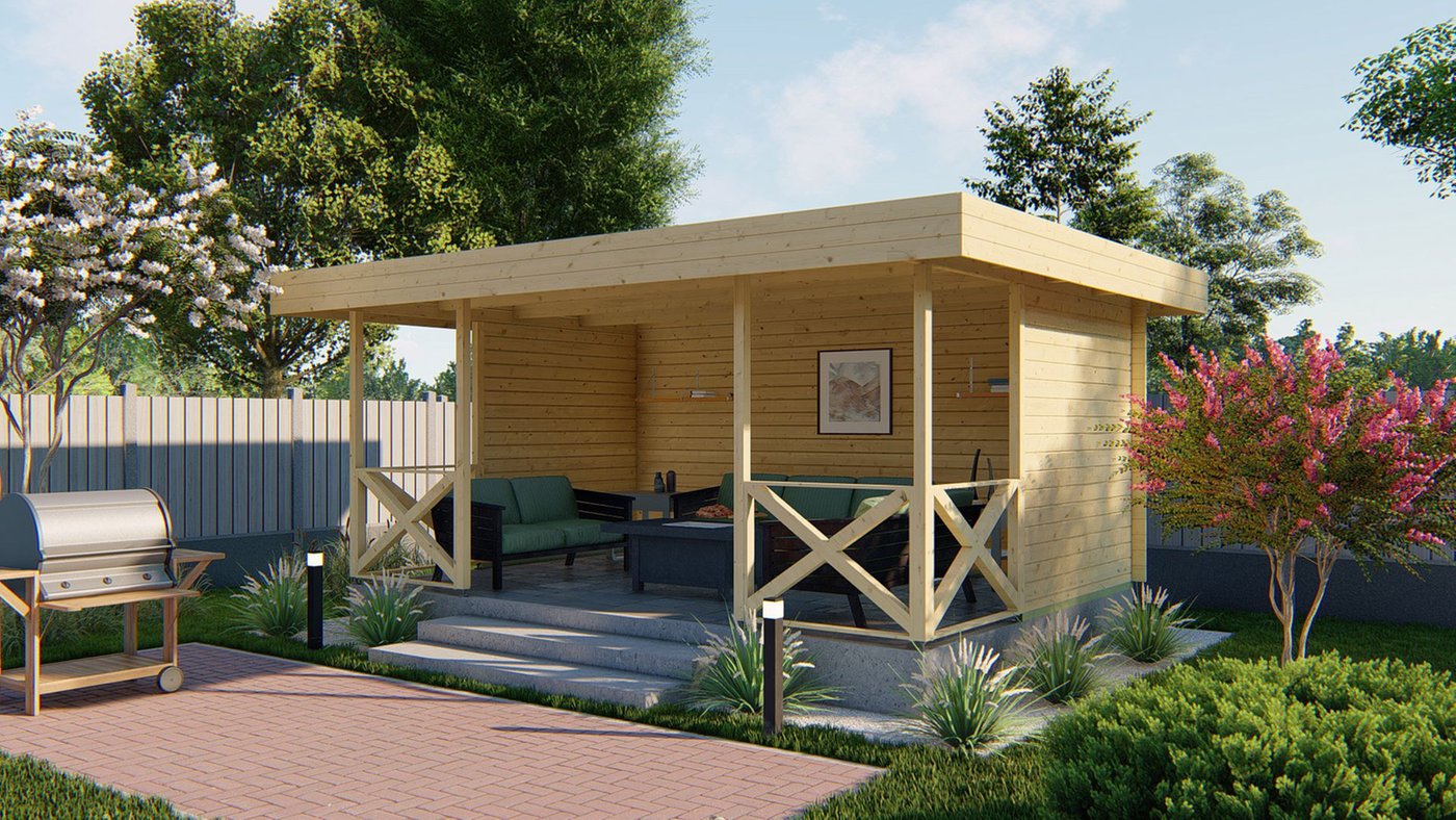 Konstantin Log Cabin Gazebo 5 x 3.4m
