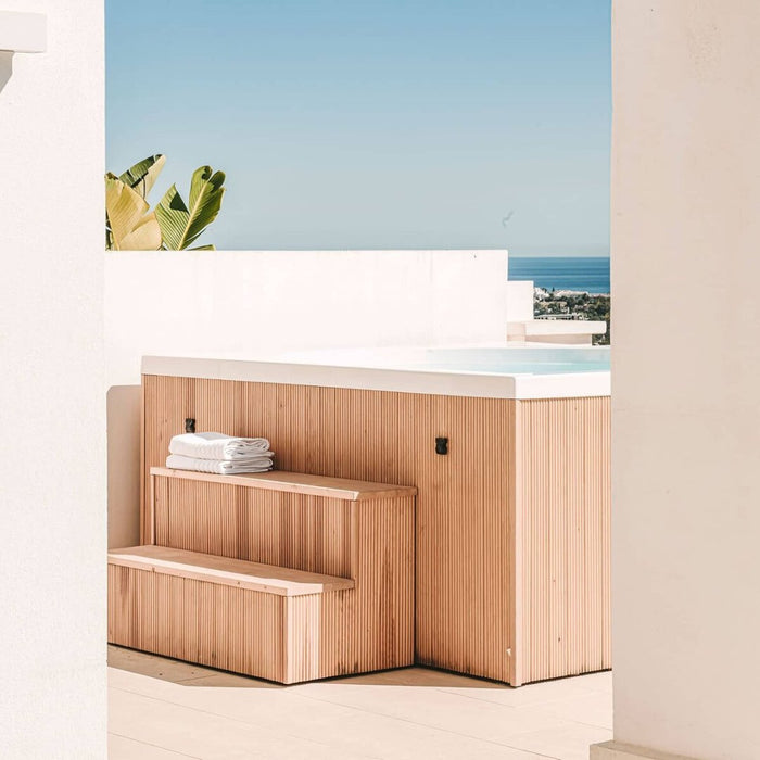 Lampi Compact Outdoor Hot Tub by Drop Spa – Finnish Design