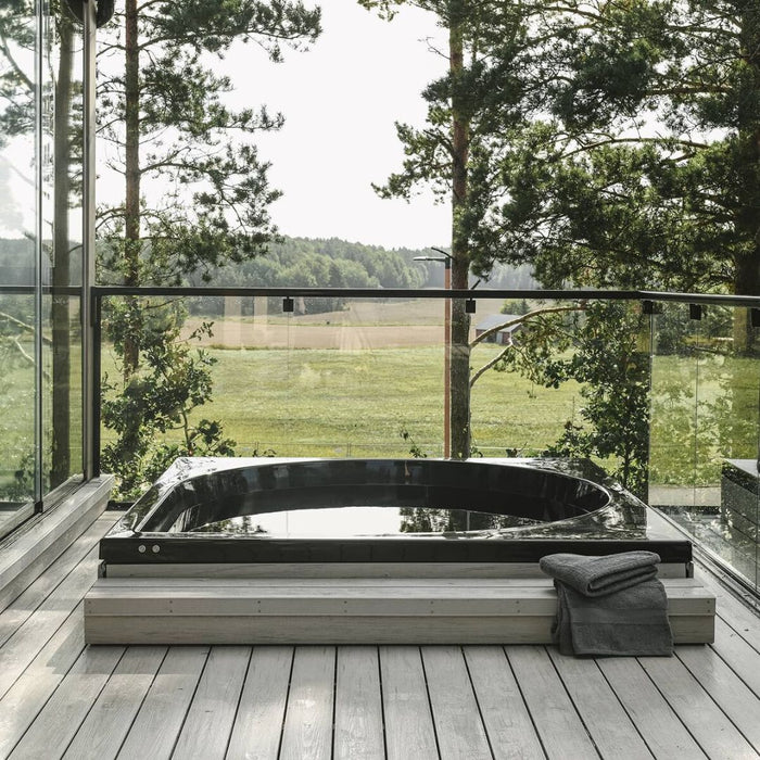 Lampi Compact Outdoor Hot Tub by Drop Spa – Finnish Design