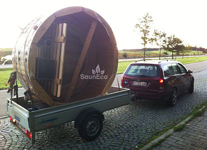 Wood fired hot tub + Siberian Larch + Ø 1.5 meters + for up to 3 people