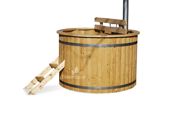 Barrel Saunas Mini Larch Wood Hot Tub Spa 1.5m outdoor wood-fired tub