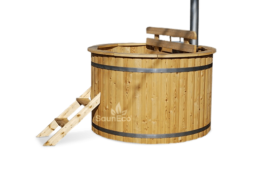 Barrel Saunas Mini Larch Wood Hot Tub Spa 1.5m outdoor wood-fired tub