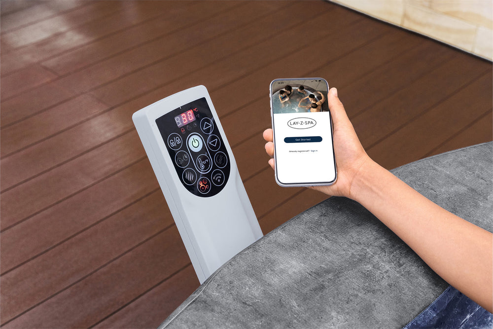 lay-Z-Spa Carrara AirJet hot tub with WiFi app control