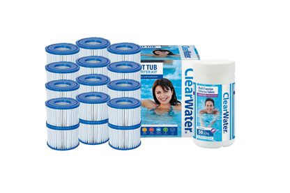 Lay-Z-Spa Gold Starter Kit hot tub chemicals and filters bundle