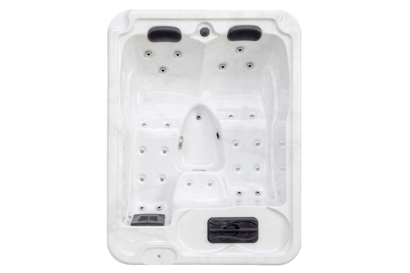 lay-Z-Spa Monte Carlo hot tub top view showing jets
