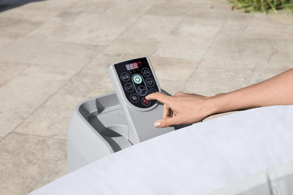 Close-up of LED lighting in Lay-Z-Spa Paris hot tub water