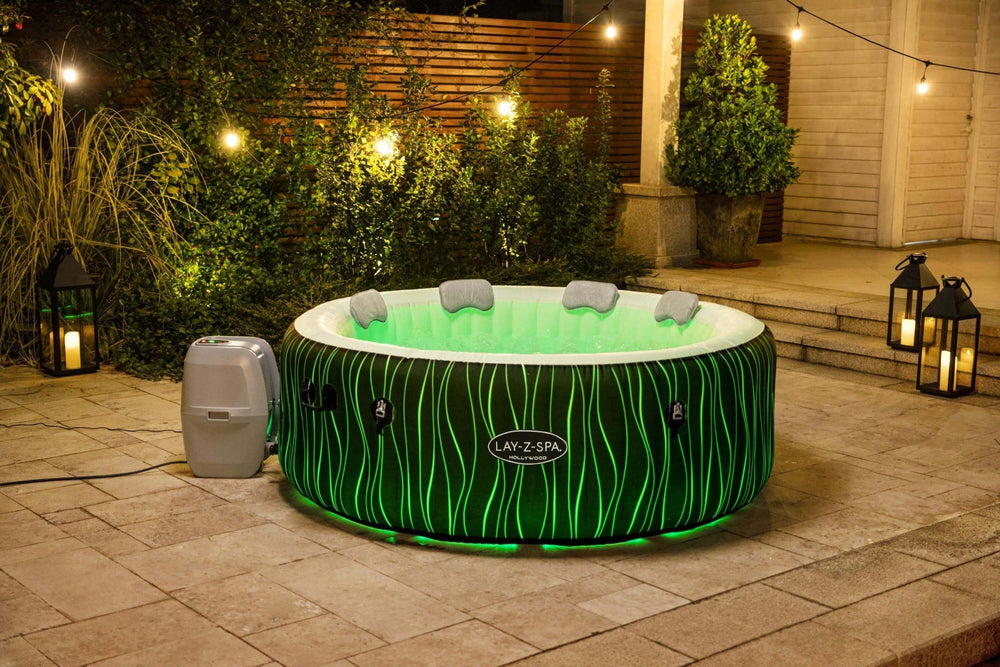 lay-Z-Spa Hollywood AirJet hot tub with light show