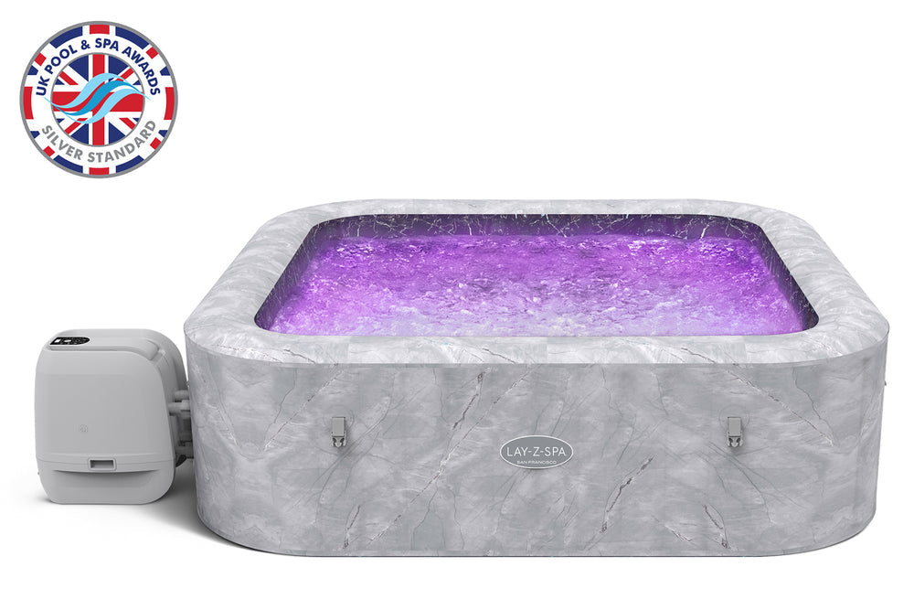 Lay-Z-Spa San Francisco HydroJet Pro inflatable hot tub for 7 people