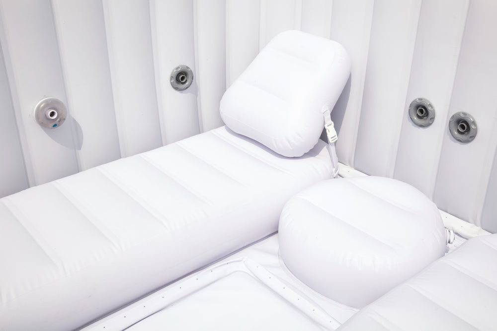 lay-Z-Spa Maldives inflatable hot tub with loungers and seats