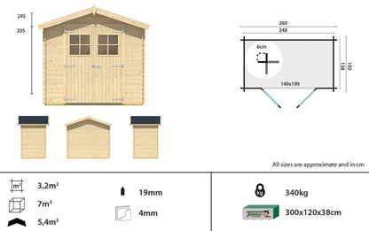 Malva Shed 2.6 x 1.5m
