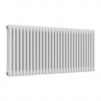 MaxHeat Evesham White Horizontal Traditional 3-Column Radiator