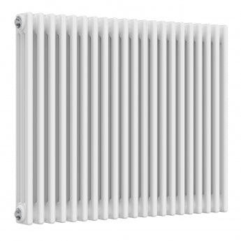 MaxHeat Evesham White Horizontal Traditional 3-Column Radiator