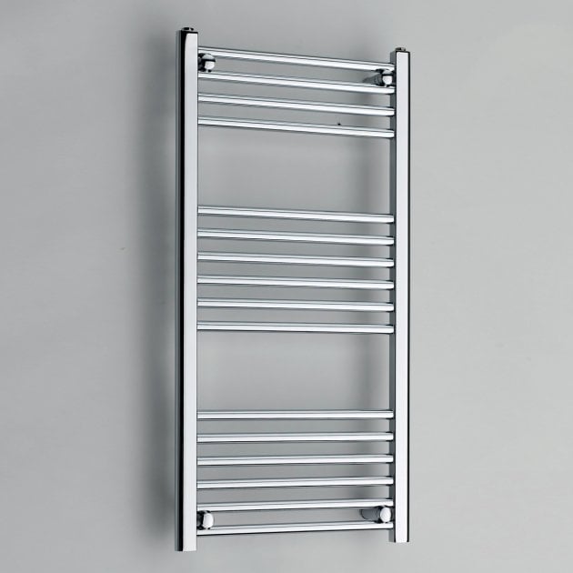 Prestige K-Rail Chrome Straight Heated Ladder Towel Rail