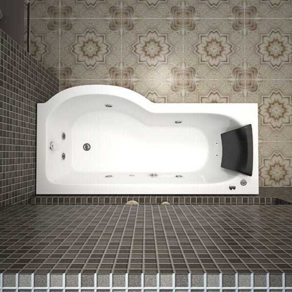 Milan Whirlpool P Shape Bath