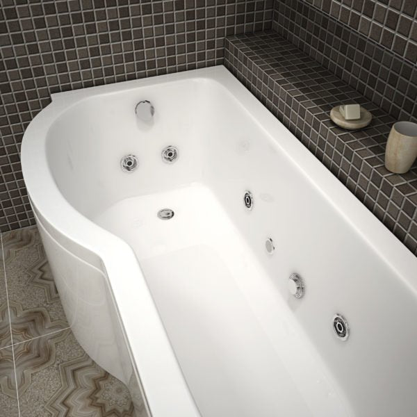 Milan Whirlpool P Shape Bath