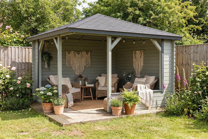 Mitch Log Cabin Gazebo 3.5 x 3.5m