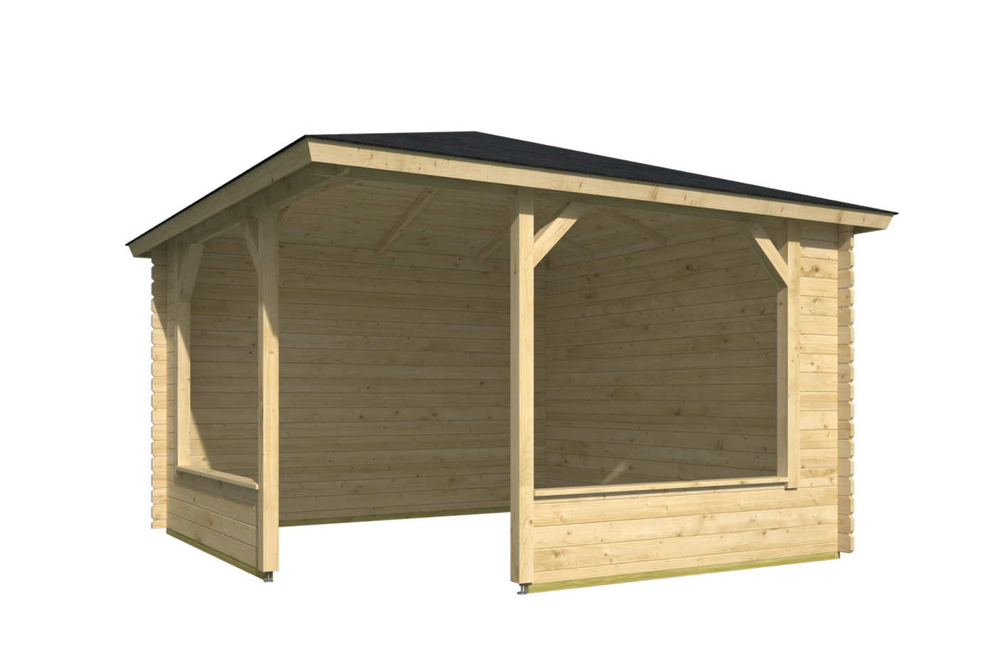 Mitch Log Cabin Gazebo 3.5 x 3.5m