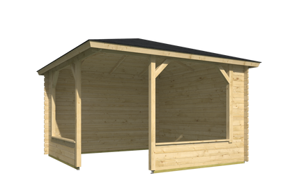 Mitch Log Cabin Gazebo 3.5 x 3.5m