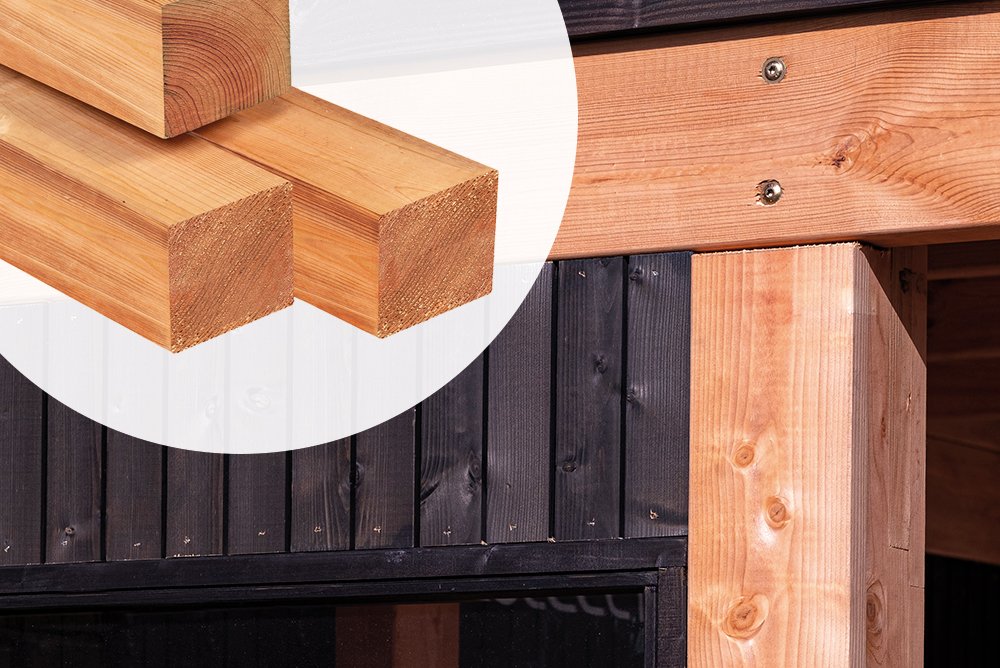 Pre-treated spruce fence post 140mm Redclass kiln dried