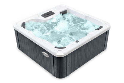 lay-Z-Spa Monte Carlo rigid wall hot tub angled view