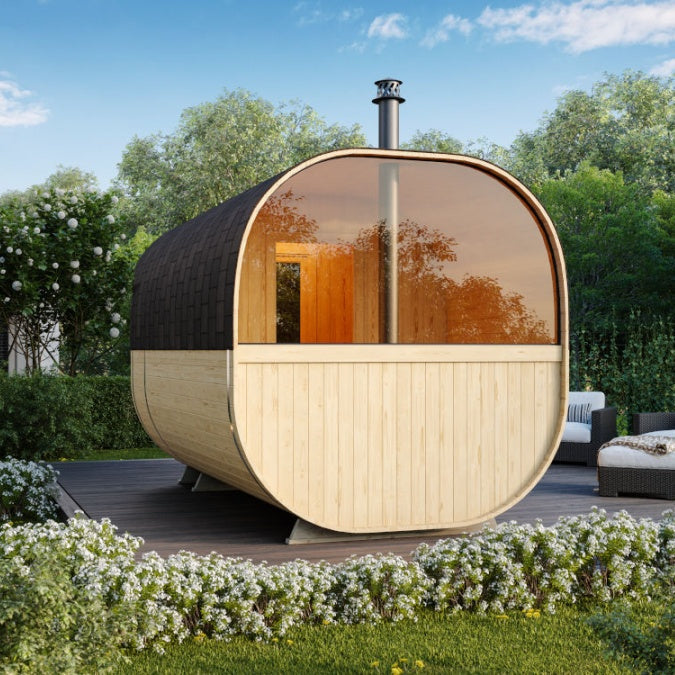 SAUNAONES® Barrel Sauna Serenity Nature Air 6