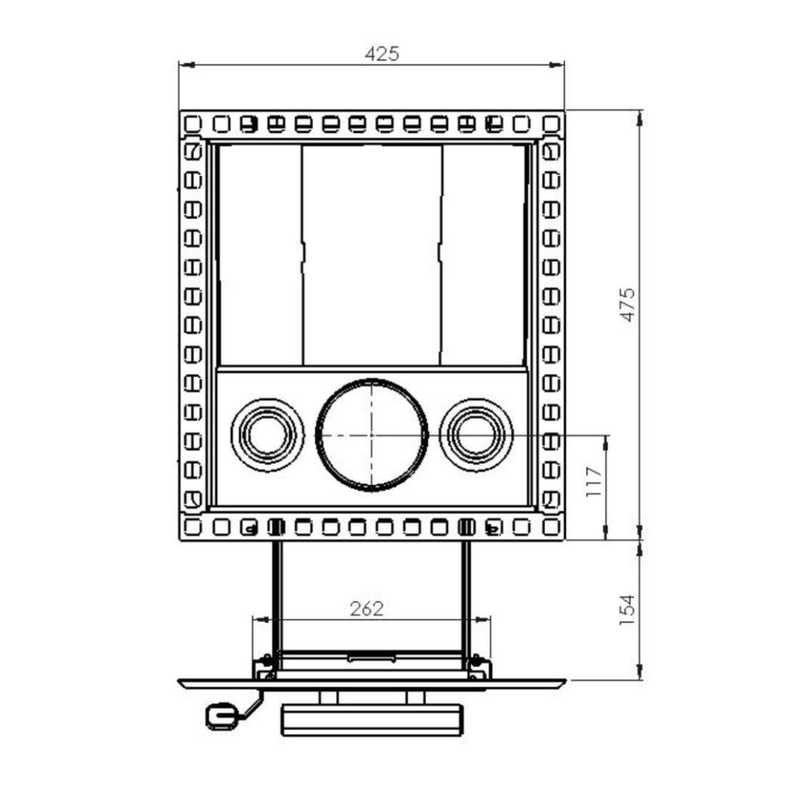 Narvi Kuru 14 Through-the-Wall Wood-Burning Sauna Heater