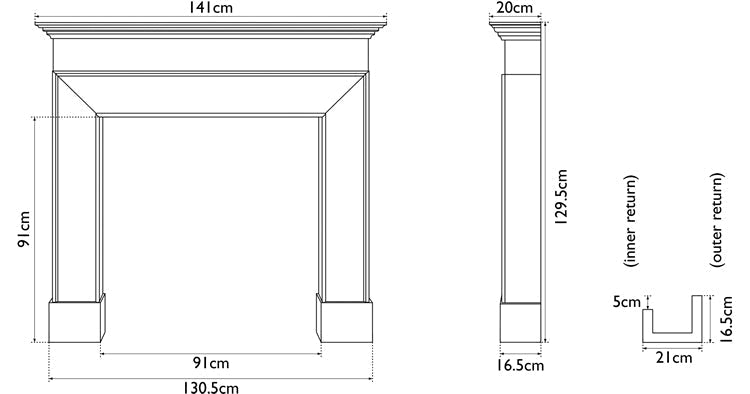 Nostell Wooden Fireplace Surround | Carron