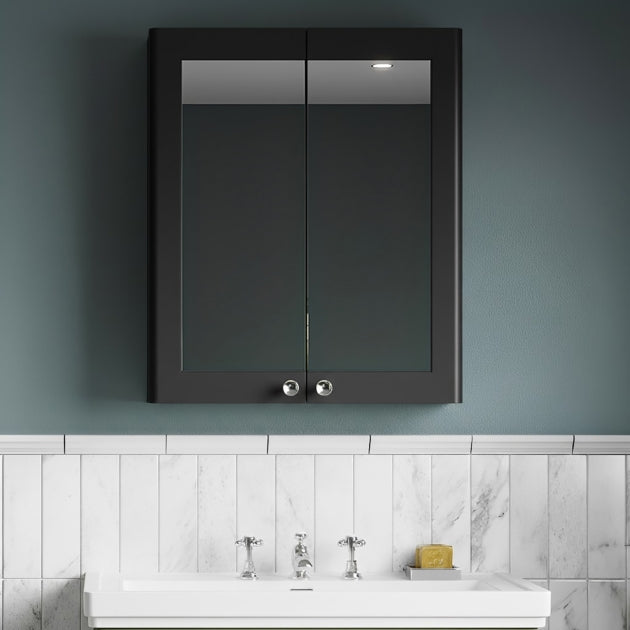 Classique 600mm 2-Door Mirrored Bathroom Cabinet