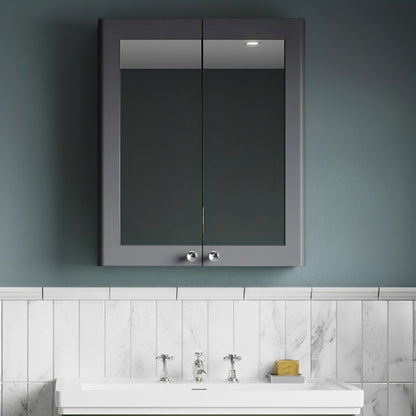 Classique 600mm 2-Door Mirrored Bathroom Cabinet