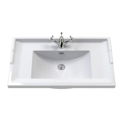 Classique 600mm 2-Door Floor Standing Vanity Unit with Ceramic Basin