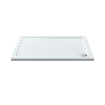 Pearlstone White 40mm Rectangular Shower Tray