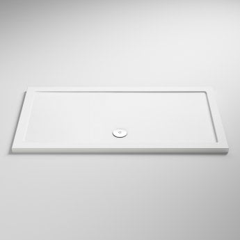 Pearlstone White 40mm Rectangular Shower Tray