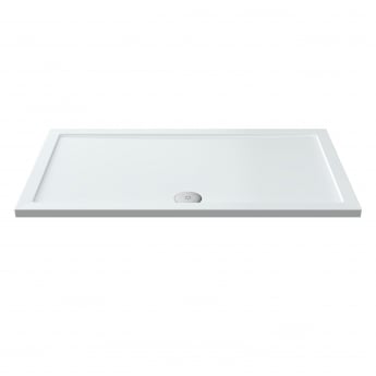 Pearlstone White 40mm Rectangular Shower Tray