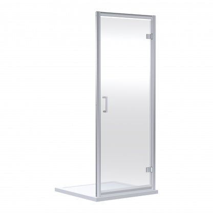 Rene Polished Chrome Hinged Shower Door - 6mm Glass