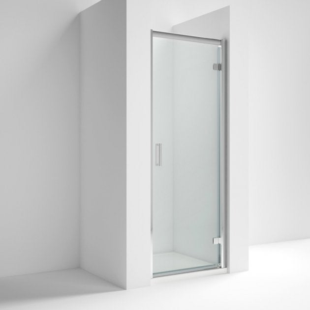 Rene Polished Chrome Hinged Shower Door - 6mm Glass