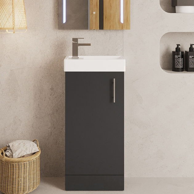 Vault 400mm 1-Door Floor Standing Vanity Unit