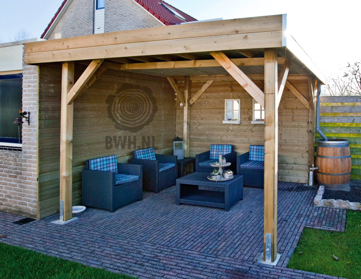 Medium Modern Gazebo 3.65 x 3.65m