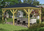 Open Wooden Gazebo Grande 2.9m x 4.9m Pine